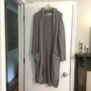 UGG Fleece Long Hooded Cardigan Size XS/S